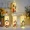 4pcs Christmas LED Lighted Candles Christmas Decoration Candles Christmas Atmosphere Candles Decoration (4pcs Random Pattern)