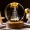 1pc Christmas Crystal Ball, Decoration Props Sparkling 3D Sculpture, Perfect Christmas Gift, Night Light And Table Decoration For Bedroom And Home Decoration
