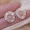 18K Gold Plated Geometric Crystal Hollow Circle Stud Earrings Party Bridal Fine Jewelry Birthday Gifts For Women