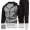 Classic Mens Athletic 2 Piece Tracksuit Set Casual Sweatsuits Long Sleeve Hoodie And Jogging Pants Set For Gym Workout Running