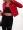 Red Long Sleeves Denim Jackets, Slim Fit Single-Breasted Button Lapel Versatile Denim Coats, Womens Denim Clothing