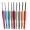 9pcs/set Colorful Soft Plastic Crochet Hooks and Knitting Needles Set - 2-6mm for Weaving, Sewing, and Knitting - Durable and Comfortable Handles