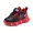 Hook And Loop Fastener Spider Web Print Charging Luminous Sole Chunky Shoes Trendy Retro Comfy Sneakers For Boys