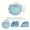 1pc Ocean Theme Ceramic Jewelry Storage Tray, Simulation Conch Color Jewelry Storage Tray, Creative Jewelry Earrings Rings Bracelets Storage Display Plate, Bedside Sundries Storage Plate, For Home Dormitory Rental Housing