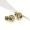 Micro Color Zircon Earrings For Women Silvery Hollow Ball Bold Ladies Earrings