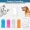 4pcs Different Colors Dog Toothbrushes, Fingerling Dental Care Dog Pet Finger Toothbrush, Anti-Plaque Dog Finger Cover Brush, Food-Grade Silicone 360° Fully Ended Bristles
