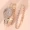 2pcs Women Watches Bracelet Golden Tone Alloy Quartz Watch Stylish Rhinestone Bling Dress Watch Wristwatches, For Xmas