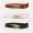 3pcs/set Triple Rings Buckle Belt Classic PU Leather Thin Belt Casual Pin Buckle Waist Bands For Pants Jeans Dress