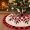1pc Christmas Tree Skirt, Christmas Decorations, Christmas Tree Bottom Decoration, Christmas Tree Linen Apron