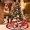 1pc Christmas Tree Skirt, Christmas Decorations, Christmas Tree Bottom Decoration, Christmas Tree Linen Apron