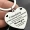 1pc, New Stainless Steel Heart Engraved Keychain For Best Friend