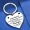 1pc, New Stainless Steel Heart Engraved Keychain For Best Friend