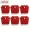 4pcs Christmas Chair Covers Decor, Santa Claus Red Hat Snowflake Chair Xmas Cap, Kitchen Dining Chair Slipcovers Sets For Christmas Holiday Festive Decorations (Red Santa)