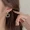 1pair Dangle Earrings Geometric Square Design Zinc Alloy Earrings Elegant Minimalist Style Jewelry Trendy Gift For Women