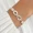 Versatile Infinity Symbol Chain Bracelet Inlaid Shiny Rhinestone Elegant Hand Chain Decoration