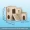 1pc Small Pet Wooden House, Tiny Hamster Maze House, Fun Slide, Double-Decker Hut For Hamster Small Animals (Only For Small Hamster