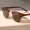 Casual Square Sunglasses For Women Retro Tortoiseshell Fashion Anti Glare Sun Shades For Vacation Beach Travel