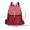 Women Large Capacity Backpack, Solid Color Buckle Decor Bag For Outdoor & Travel