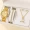 6pcs/set Womens Watch Luxury Rhinestone Quartz Watch Analog Stainless Steel Wrist Watch & Jewelry Set, Gift For Mom Her