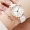 3pcs/set Womens Watch Casual Round Pointer Quartz Watch Analog PU Leather Wrist Watch & Jewelry Set, Gift For Mom Her