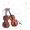 Simulation Violin Music Toy Musical Instrument Toy, Musical Enlightenment Toy, Simulation Practice Violin Simulation Strings, Wood Grain Treatment Rotating String Knob Adjustable Elastic, Holiday Gift