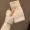 Simple Plush Splicing Knit Gloves Stylish Elegant Soft Warm Fingerless Gloves Autumn Winter Coldproof Elastic Wrist Cover