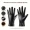 Stylish Black PU Leather Gloves Short Tighten Cuff Velvet Lined Warm Gloves Winter Coldproof Waterproof Touchscreen Gloves