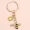 1pc Cute Bee Flower Keychain Trendy Cartoon Alloy Keyring Bag Backpack Pendant Charms For Women Girls