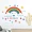 Cute Rainbow Wall Sticker for Kids - Removable Proverbs Decal for Bedroom and Living Room
