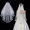 White Bridal Veil , Double-layer Simple Edging Ribbon Shape, Lightweight Veil Wedding Accessories