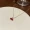 1pc Golden Red Cherries Pendant Chain Necklace For Girls Zirconia Choker Necklaces Jewelry Gifts