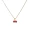 1pc Golden Red Cherries Pendant Chain Necklace For Girls Zirconia Choker Necklaces Jewelry Gifts