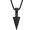 1pc Geometric Triangle Spearhead Pendant Necklace, Punk Trendy Mens Jewelry, Boyfriend Birthday Gift