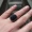 New Mens Antique Silver Glamorous Black Gemstone ring