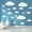 1 Sheet DIY Creative Clouds Wall Sticker, Removable Wall Decal For Living Room Bedroom Classroom