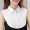 Black/White Half Shirt Fake Collar, Simple Inside Suit False Collar, Unisex Decorative Fake Collar