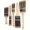 5-Piece Professional Paint Brush Set - Angled Oil Brushes With Wooden Handle & Stainless Ferrule - Assorted Sizes