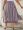 Plus Size Stripe Print Split Hem Skirt, Casual Skirt For Spring & Summer Womens Plus Size Clothing