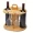 1pc Bamboo Wood Red Wine Rack, Creative Hanging Shelf Storage Rack, Kitchen Tall Water Cup Drain Rack, Desktop Red Wine Display Rack