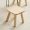 1pc All Solid Wood Shoe Changing Stool, Small Walnut Color Stool For Living Room, Entrance, Bathroom,Bedroom, Kitchen