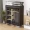 1pc Simple Clothes Storage Wardrobe With Dustproof Cover, Large Storage Closet With Steel Frame, Durable Clothes Storage Rack, Household Storage Organizer For Cabinet, Rental House, Bedroom, Home, Dorm, Entryway, Essential Bedroom Furniture