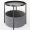 1pc-circular-edge-table-with-fabric-storage-basket-black-metal-small-bedside-table-bedside-table-with-detachable-tray-suitable-for-living-room-bedroom-laundry-177x222-inches-Treasure-trove