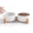 Elevated Cat Double Bowls Ceramic Cat Food & Water Bowl With Wooden Stand, Non-slip Wear-resistant Pet Feeder Bowls For Indoor Cats And Small Dogs