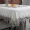 1pc, Polyester Tablecloth, Beige Rectangular Lace Waterproof Tablecover, Floral Embroidery Table Cloth, Wedding Party Banquet Holiday Halloween Christmas Decoration, Dining Table Coffee Table Dresser Table Cover, Room Decor, Dining Table Decor