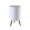 1pc Free Standing Trash Can, Creative Garbage Bin With Pressing Lid, Living Room Bathroom Bedroom Garbage Can, Home Essential