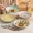 2/4 Pcs, Ceramic Plate 20.32 Cm, Salad Plate, Pasta, Floral Pattern Dessert Appetizer Plate, Porcelain Dinner Plate, Dishwasher And Microwave Safe, Kitchen Items