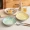 2/4 Pcs, Ceramic Plate 20.32 Cm, Salad Plate, Pasta, Floral Pattern Dessert Appetizer Plate, Porcelain Dinner Plate, Dishwasher And Microwave Safe, Kitchen Items