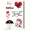 1 Sheet Valentines Day Love Temporary Sticker Tattoo, Body Art Tattoos For Couple Women,