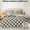 3pcs-checkered-duvet-cover-set-bedding-set-for-bedroom-guest-room-1duvet-cover-2pillowcases-without-core-world-market
