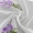 1panel Pastoral Embroidered Curtain Purple Lavender Flower Tulle Curtains White Sheer Curtain For Living Room Bedroom Office Home Décor